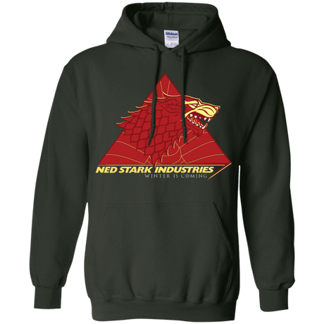 Sweatshirts Forest Green / S Ned Stark Industries Pullover Hoodie