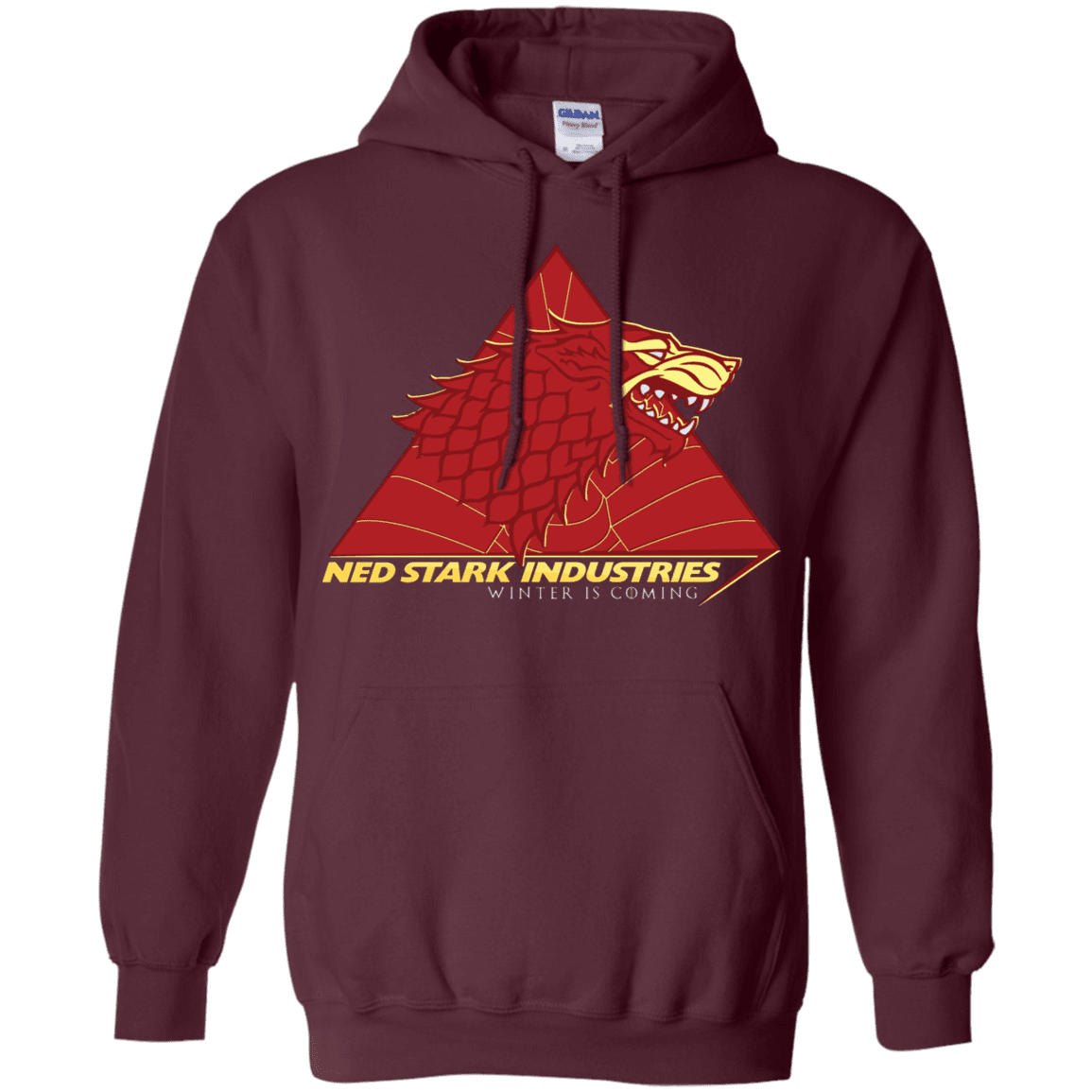 Sweatshirts Maroon / S Ned Stark Industries Pullover Hoodie