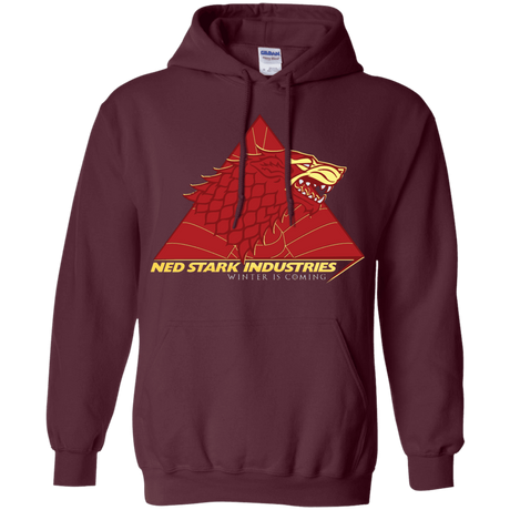 Sweatshirts Maroon / S Ned Stark Industries Pullover Hoodie