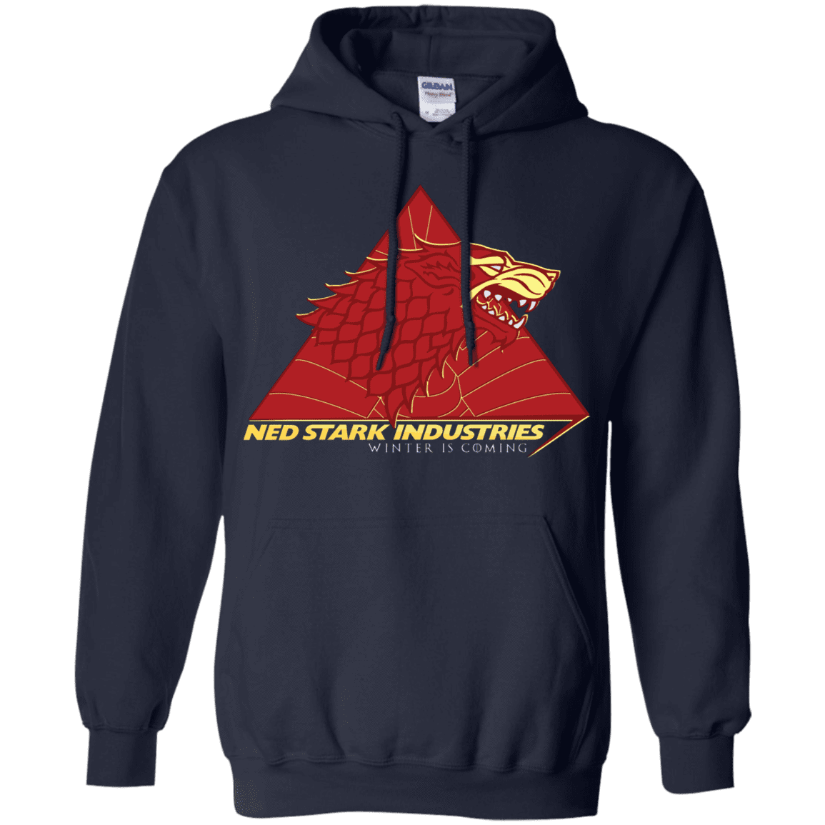 Sweatshirts Navy / S Ned Stark Industries Pullover Hoodie