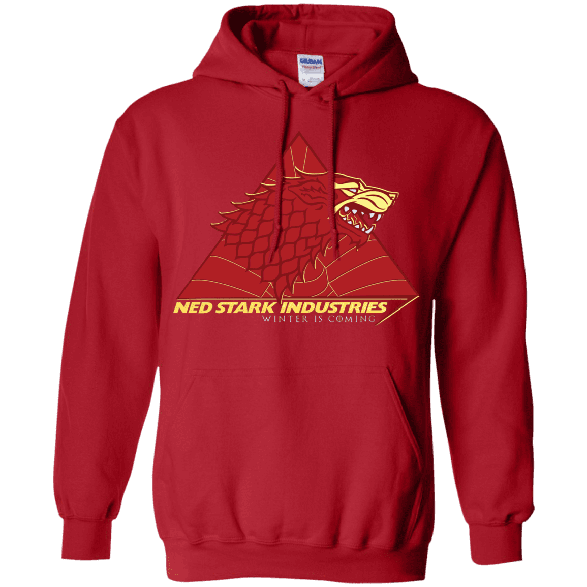 Sweatshirts Red / S Ned Stark Industries Pullover Hoodie