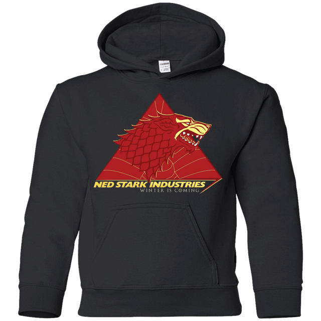 Sweatshirts Black / YS Ned Stark Industries Youth Hoodie