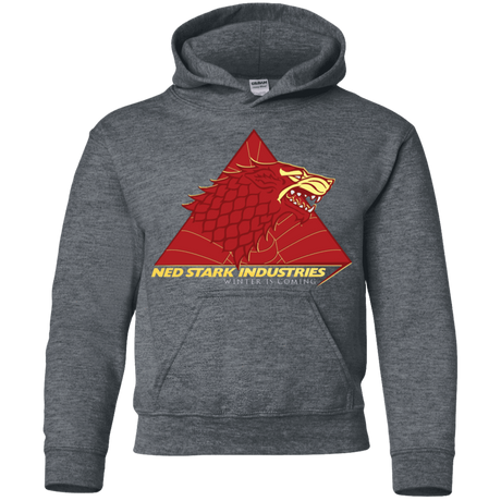 Sweatshirts Dark Heather / YS Ned Stark Industries Youth Hoodie