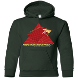 Sweatshirts Forest Green / YS Ned Stark Industries Youth Hoodie