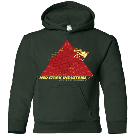 Sweatshirts Forest Green / YS Ned Stark Industries Youth Hoodie