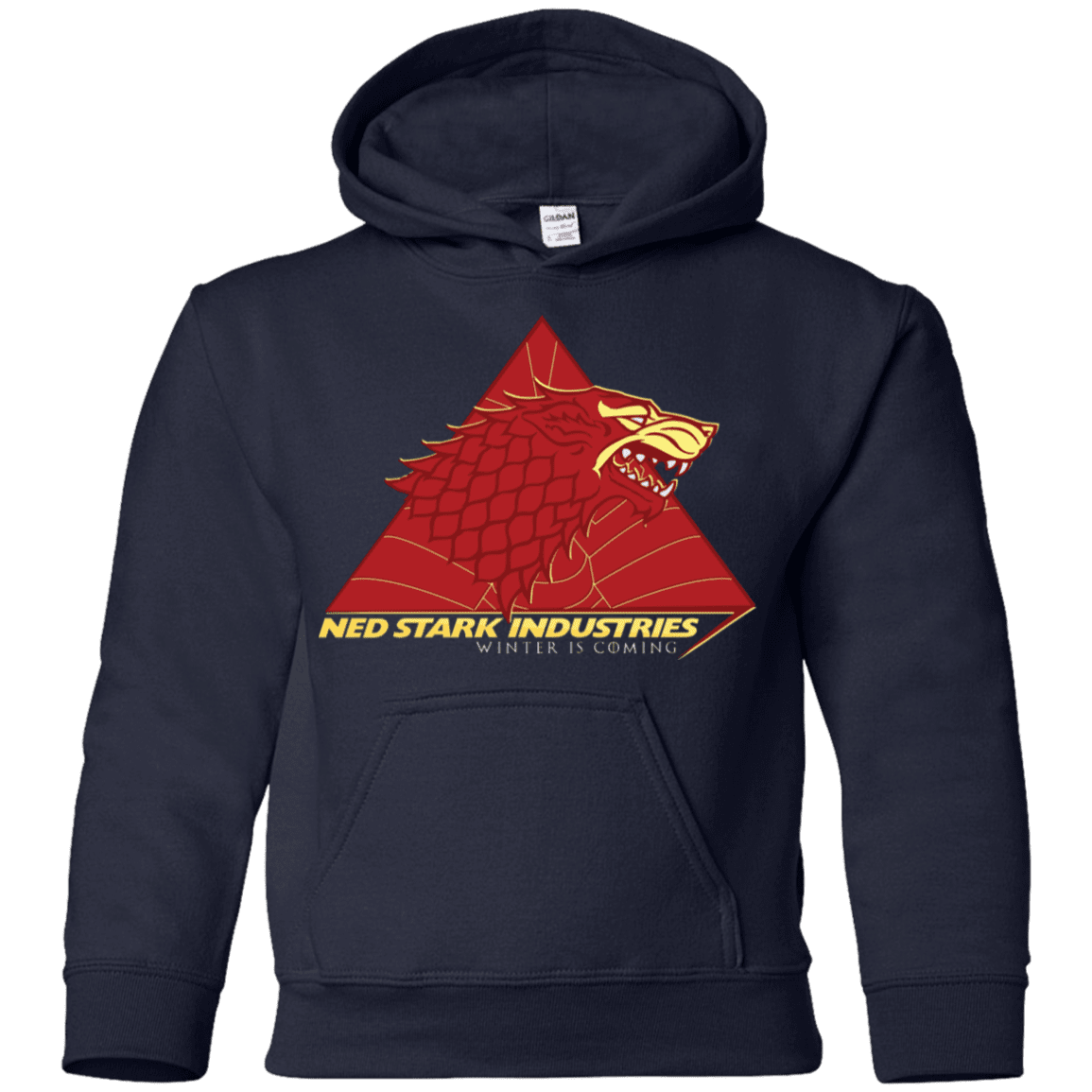 Sweatshirts Navy / YS Ned Stark Industries Youth Hoodie