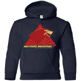 Sweatshirts Navy / YS Ned Stark Industries Youth Hoodie