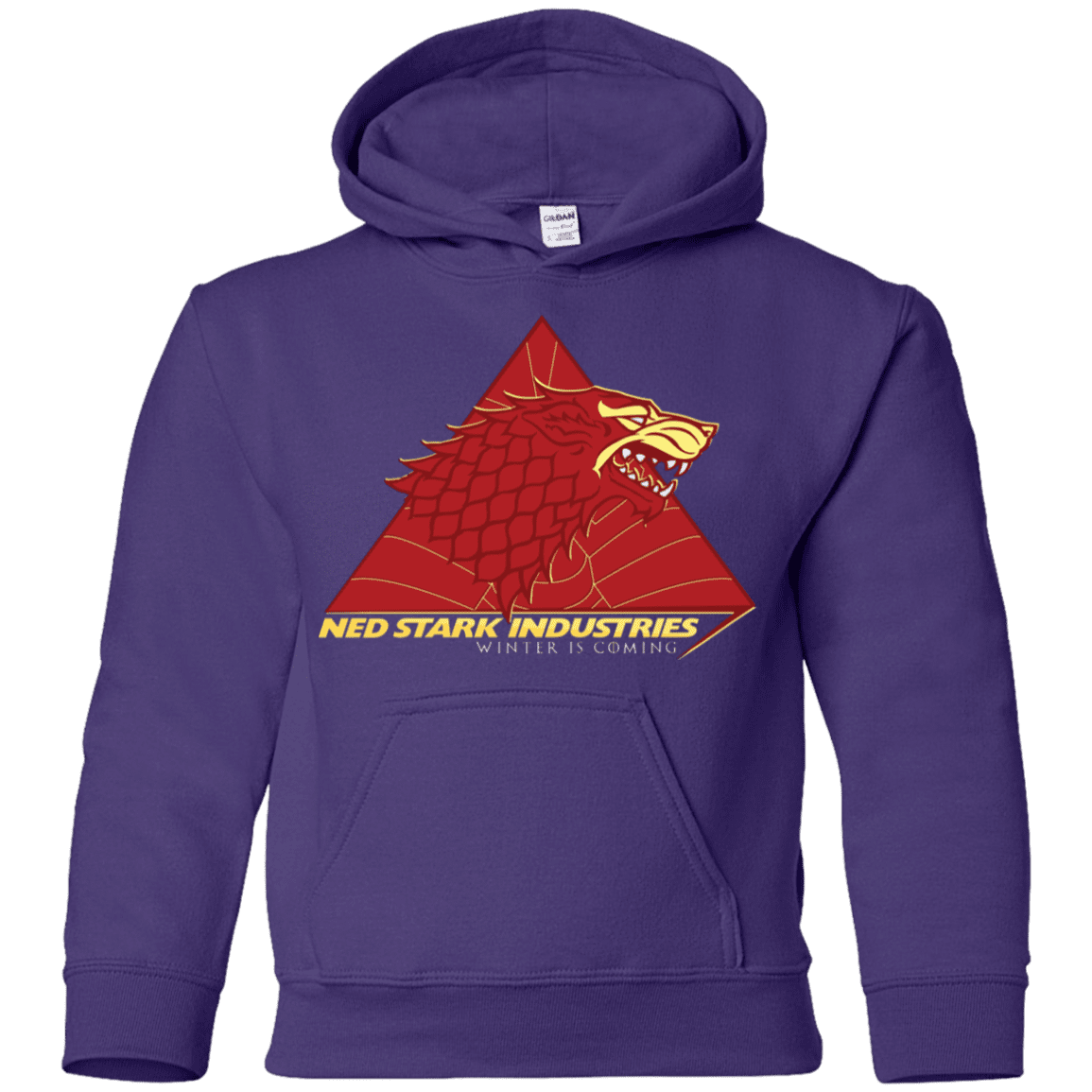 Sweatshirts Purple / YS Ned Stark Industries Youth Hoodie