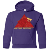 Sweatshirts Purple / YS Ned Stark Industries Youth Hoodie