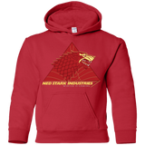 Sweatshirts Red / YS Ned Stark Industries Youth Hoodie