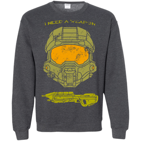 Sweatshirts Dark Heather / S Need a Weapon Crewneck Sweatshirt