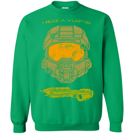 Sweatshirts Irish Green / S Need a Weapon Crewneck Sweatshirt