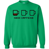 Sweatshirts Irish Green / Small Need Caffeine Crewneck Sweatshirt