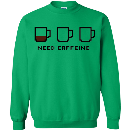 Sweatshirts Irish Green / Small Need Caffeine Crewneck Sweatshirt