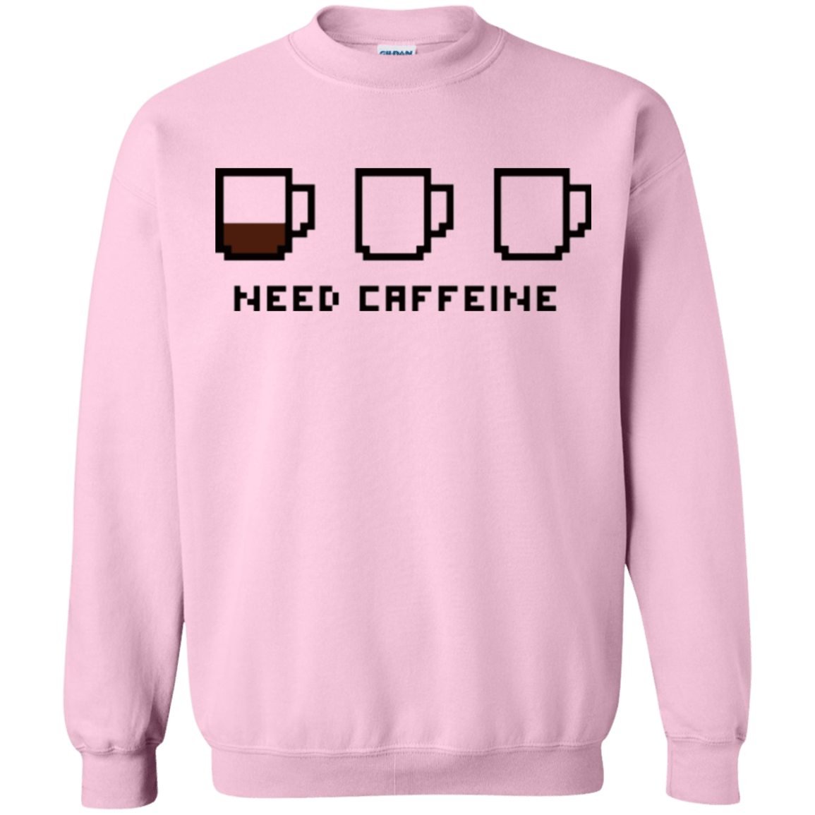 Sweatshirts Light Pink / Small Need Caffeine Crewneck Sweatshirt