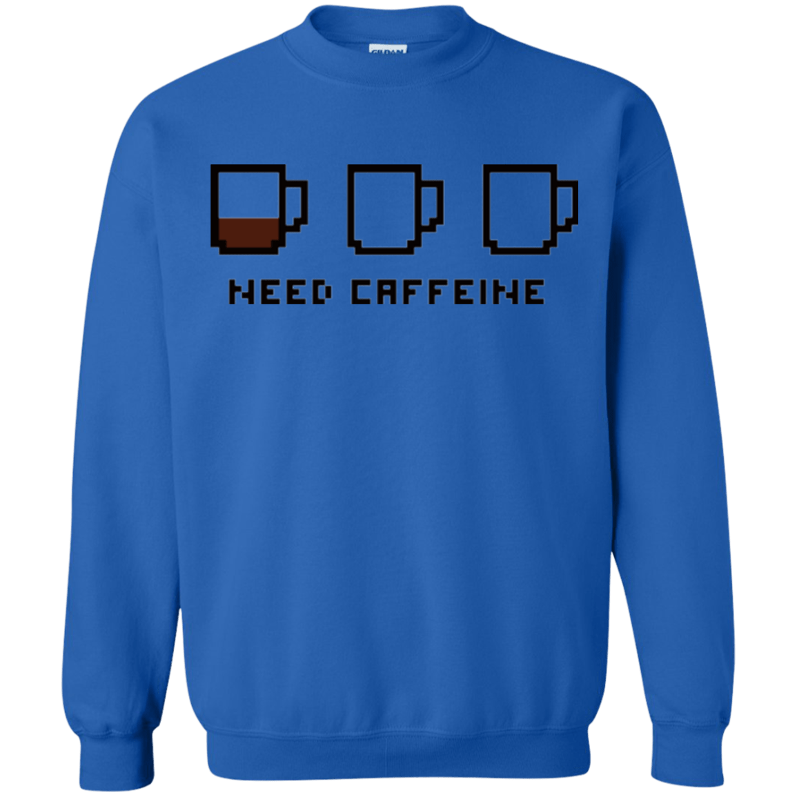 Sweatshirts Royal / Small Need Caffeine Crewneck Sweatshirt