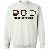 Sweatshirts White / Small Need Caffeine Crewneck Sweatshirt