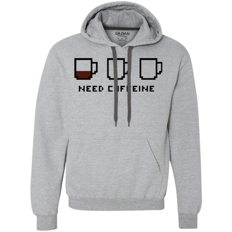 Sweatshirts Sport Grey / Small Need Caffeine Premium Fleece Hoodie