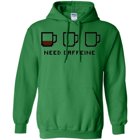 Sweatshirts Irish Green / Small Need Caffeine Pullover Hoodie