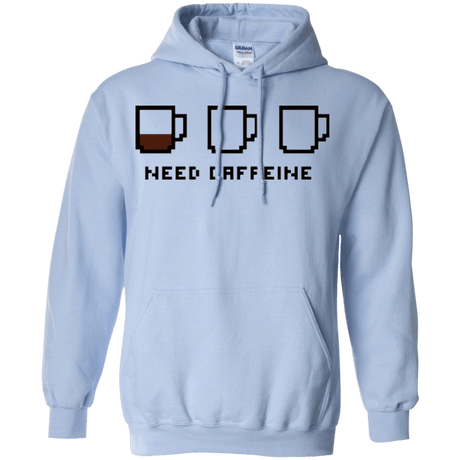 Sweatshirts Light Blue / Small Need Caffeine Pullover Hoodie