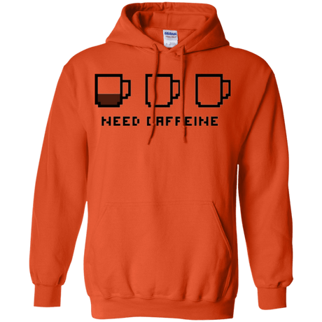 Sweatshirts Orange / Small Need Caffeine Pullover Hoodie