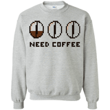 Sweatshirts Sport Grey / Small Need Coffee Crewneck Sweatshirt