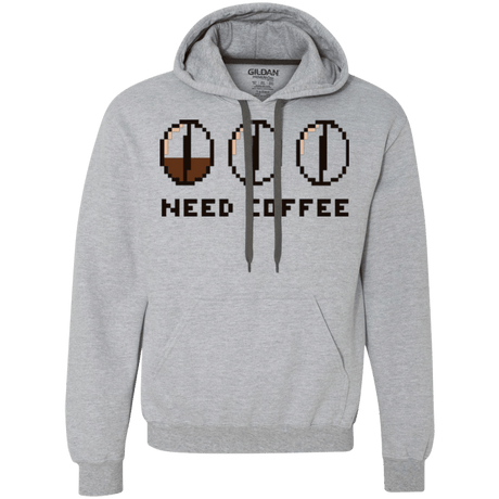 Sweatshirts Sport Grey / Small Need Coffee Premium Fleece Hoodie