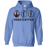 Sweatshirts Carolina Blue / Small Need Coffee Pullover Hoodie