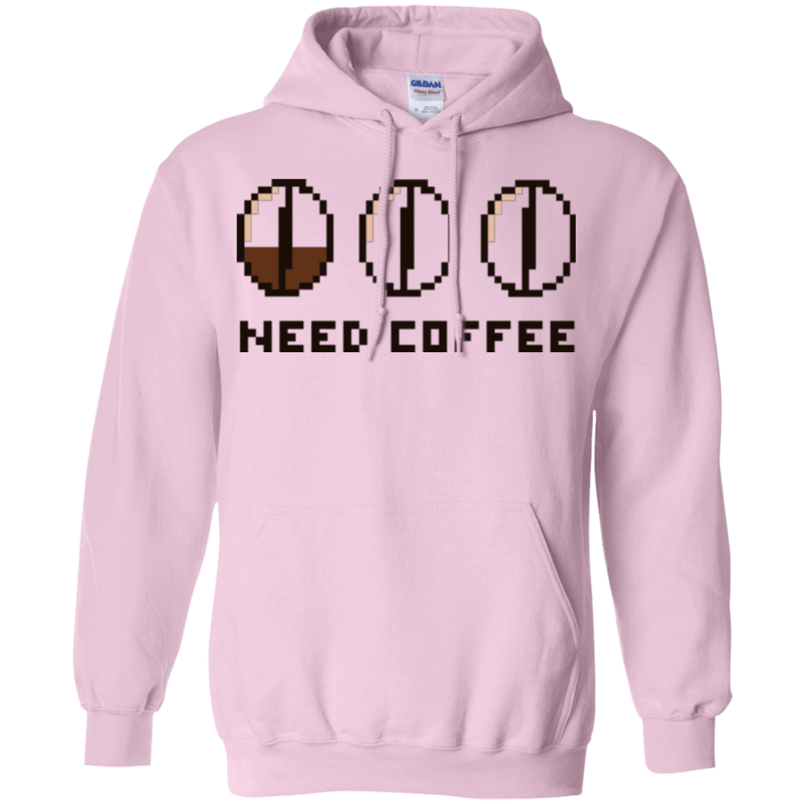 Sweatshirts Light Pink / Small Need Coffee Pullover Hoodie