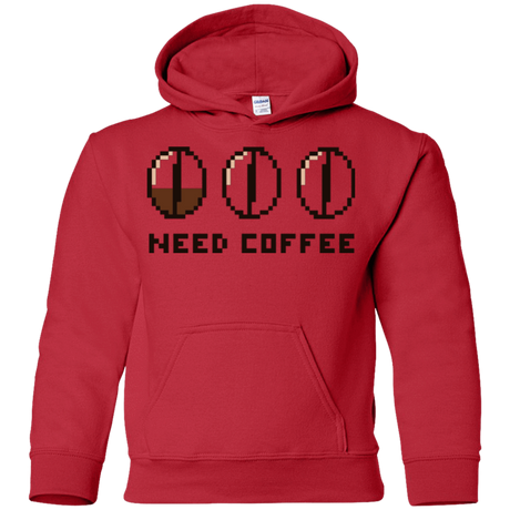 Sweatshirts Red / YS Need Coffee Youth Hoodie