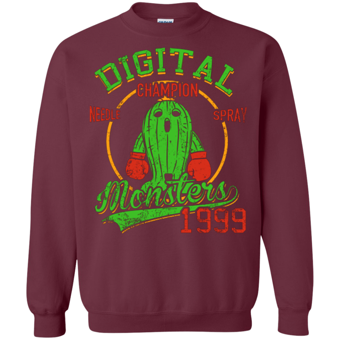 Sweatshirts Maroon / Small Needle Spray Crewneck Sweatshirt