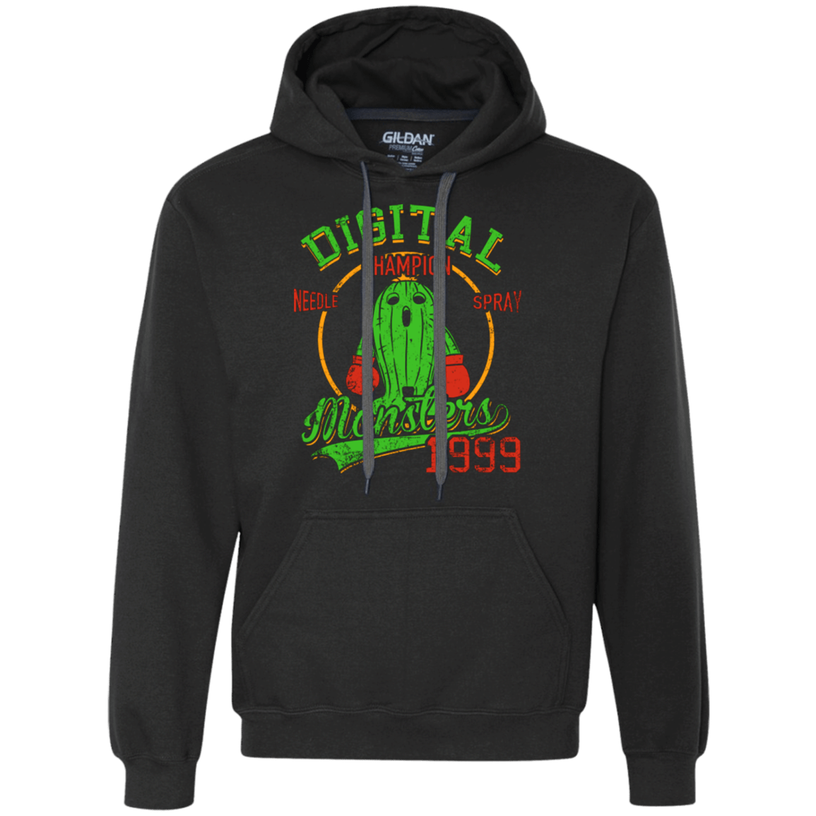 Sweatshirts Black / Small Needle Spray Premium Fleece Hoodie