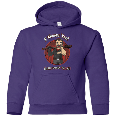 Sweatshirts Purple / YS Negan Chooses You Youth Hoodie