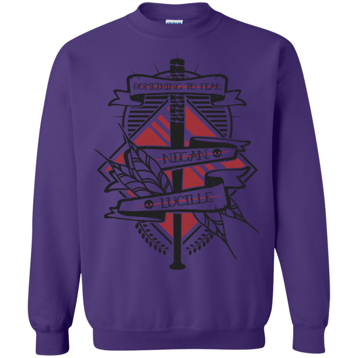 Sweatshirts Purple / Small Negan & Lucille Crewneck Sweatshirt