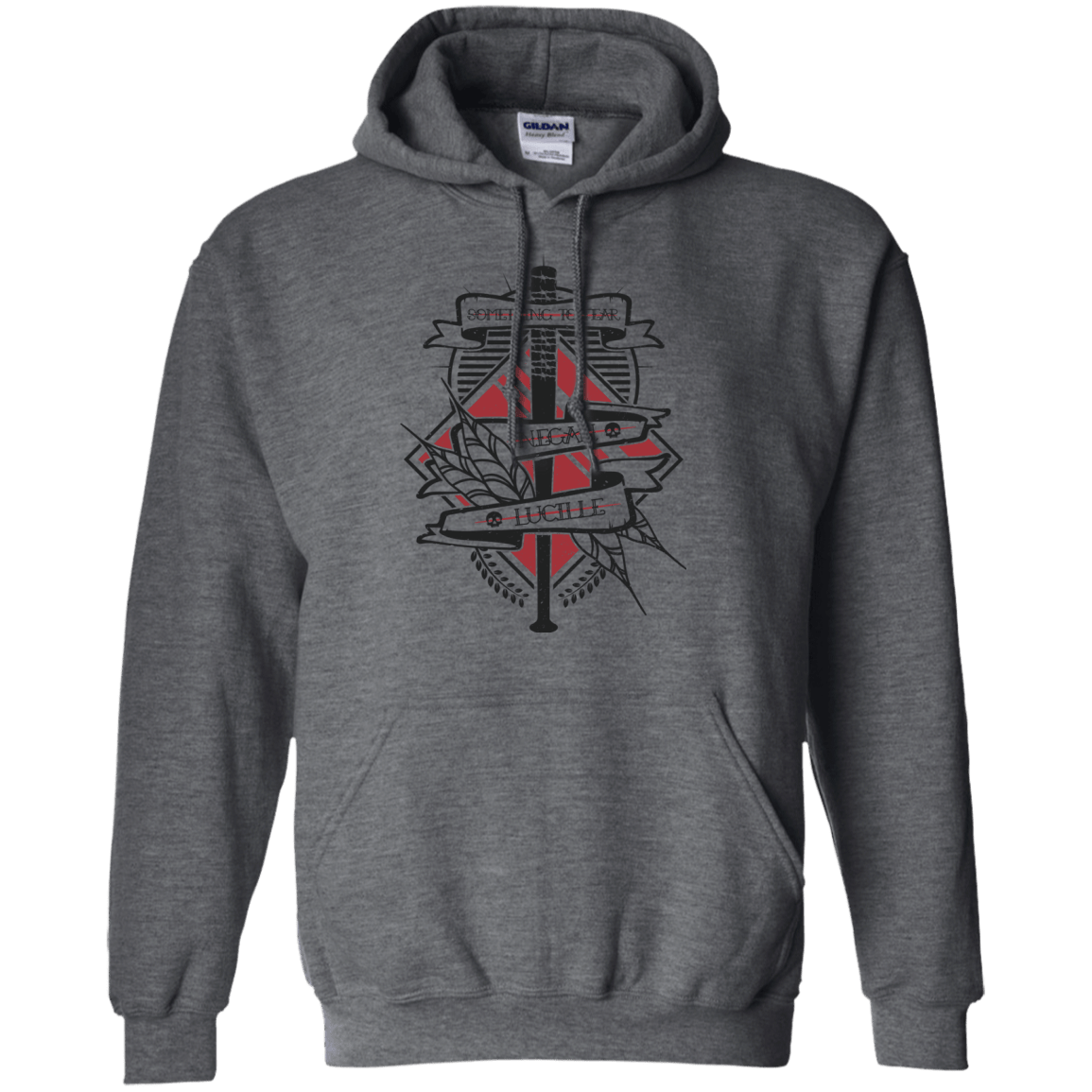 Sweatshirts Dark Heather / Small Negan & Lucille Pullover Hoodie