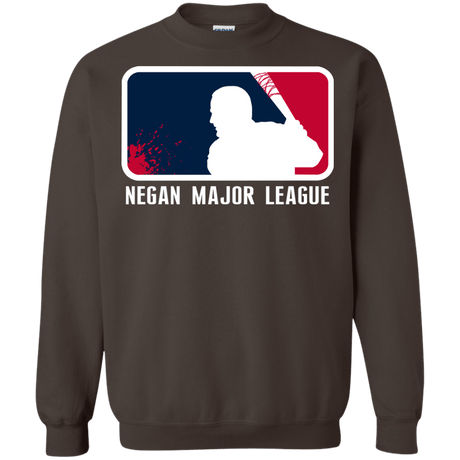 Sweatshirts Dark Chocolate / Small Negan Mayor League Crewneck Sweatshirt