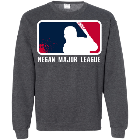 Sweatshirts Dark Heather / Small Negan Mayor League Crewneck Sweatshirt