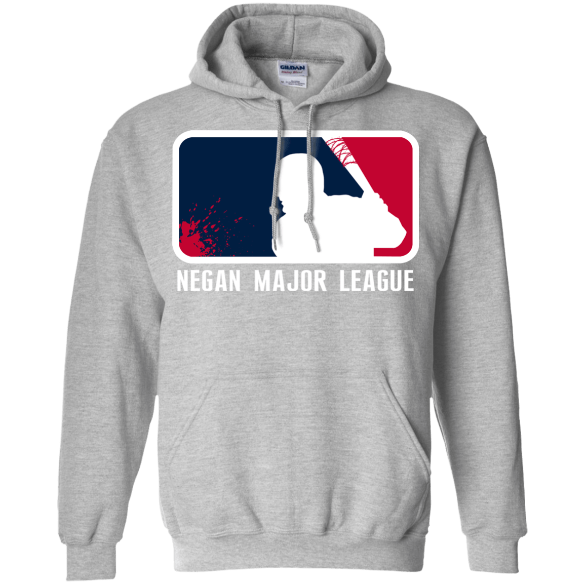 Sweatshirts Sport Grey / Small Negan Mayor League Pullover Hoodie