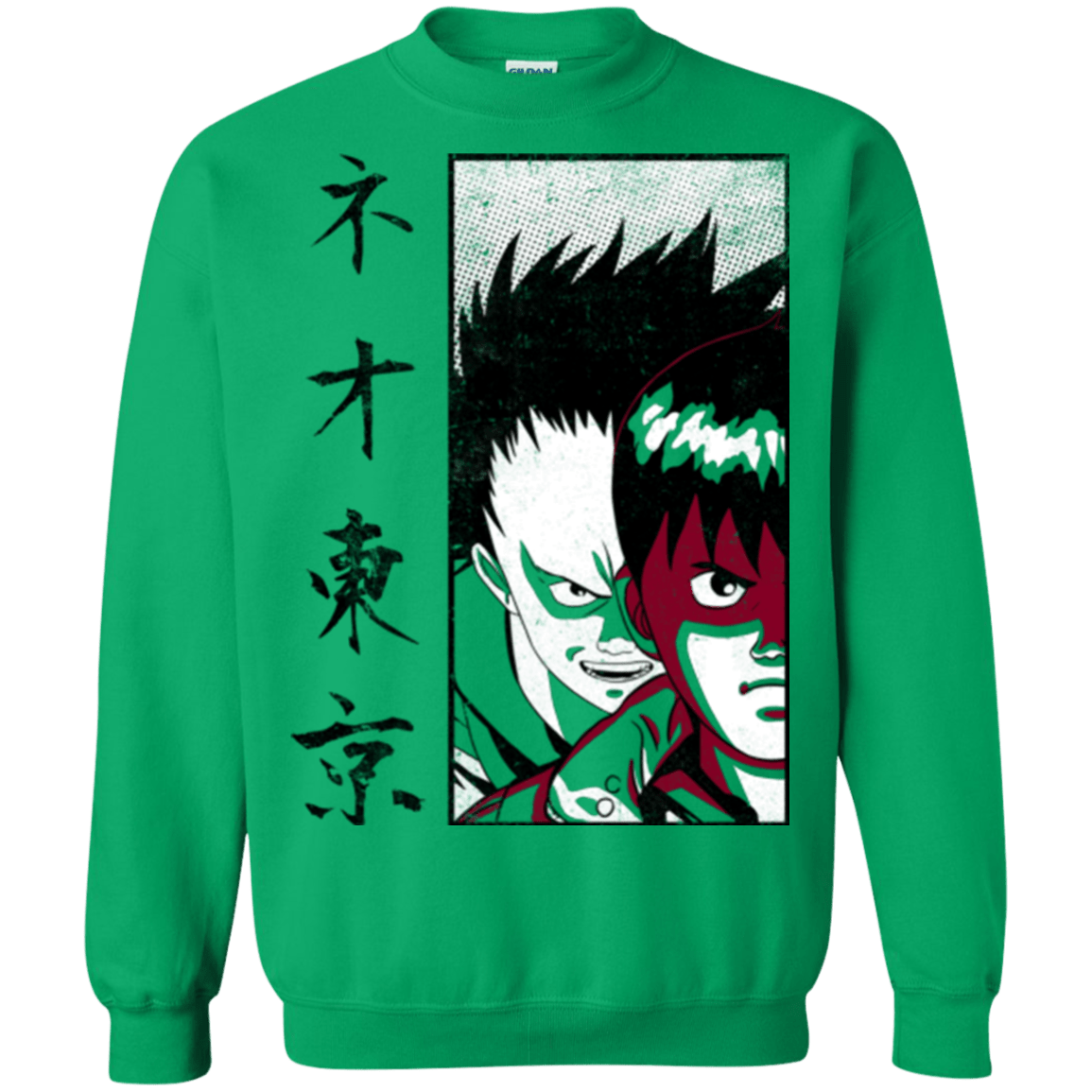 Sweatshirts Irish Green / Small Neo Tokyo Crewneck Sweatshirt