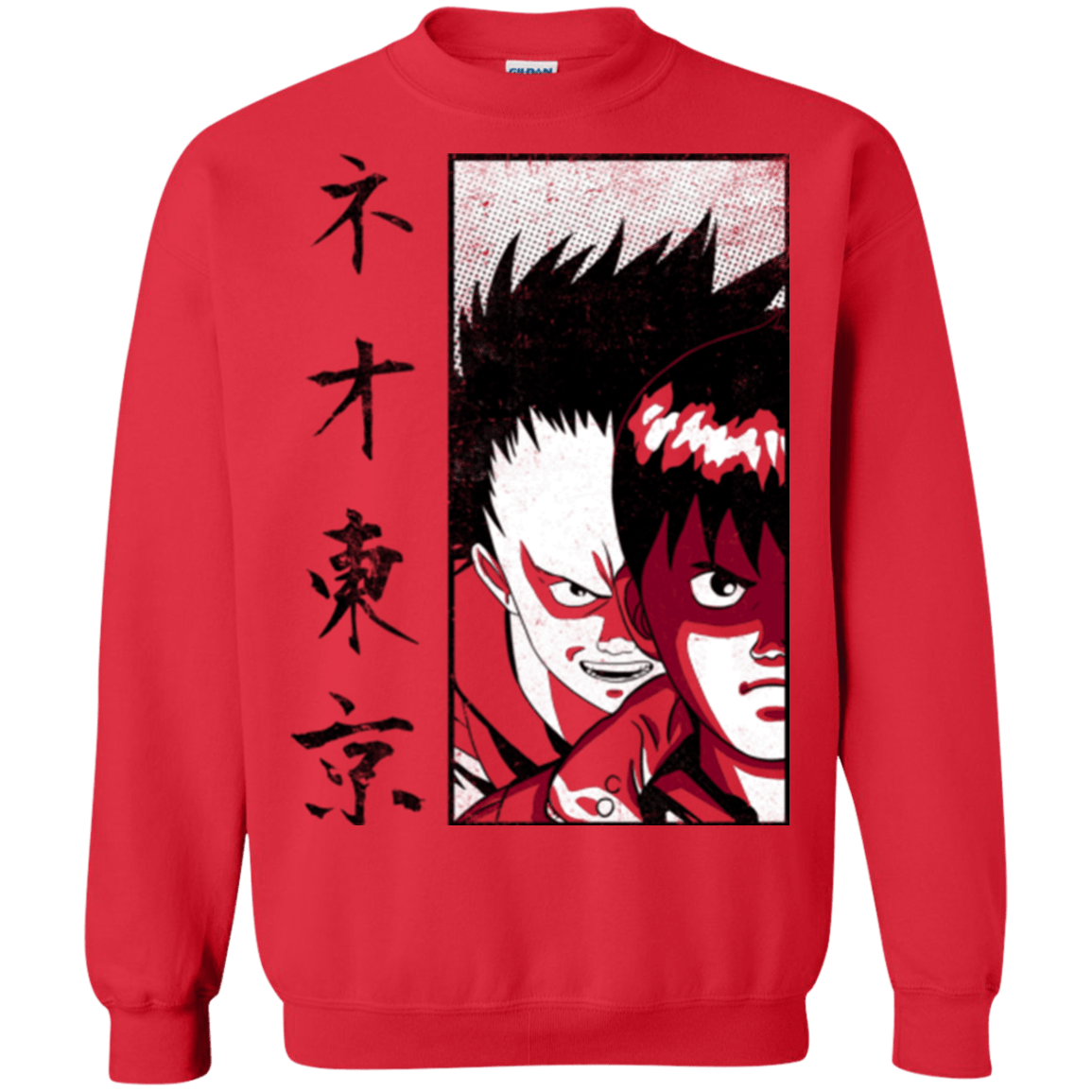 Sweatshirts Red / Small Neo Tokyo Crewneck Sweatshirt