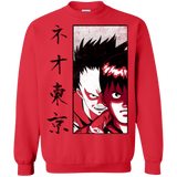 Sweatshirts Red / Small Neo Tokyo Crewneck Sweatshirt