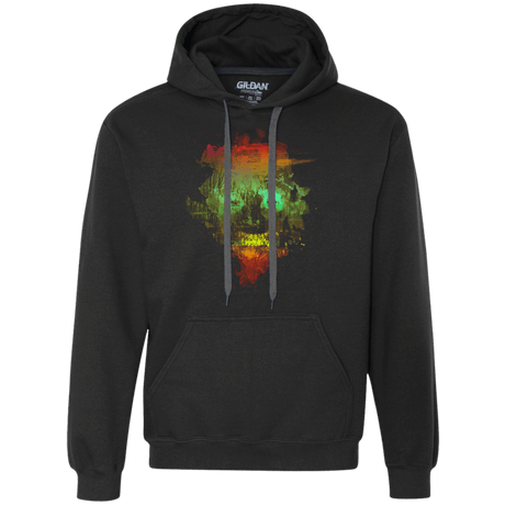 Sweatshirts Black / S Neon Skully Premium Fleece Hoodie