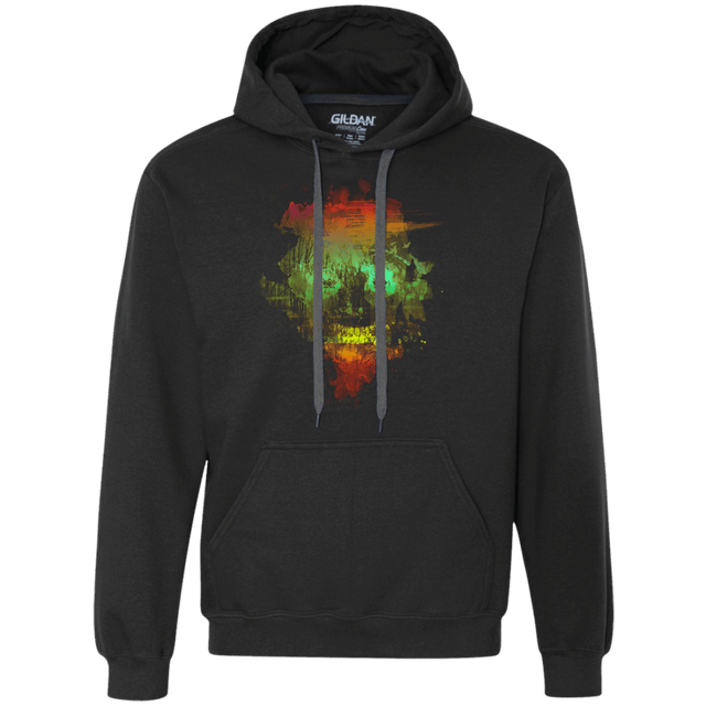 Sweatshirts Black / S Neon Skully Premium Fleece Hoodie