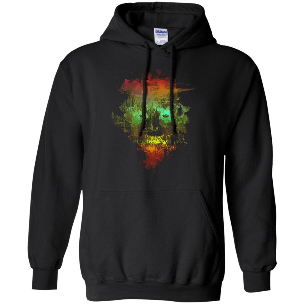 Sweatshirts Black / S Neon Skully Pullover Hoodie