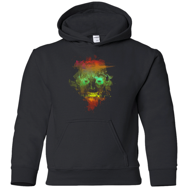 Sweatshirts Black / YS Neon Skully Youth Hoodie