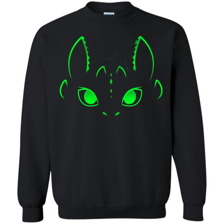 Sweatshirts Black / Small Neon Toothless Crewneck Sweatshirt