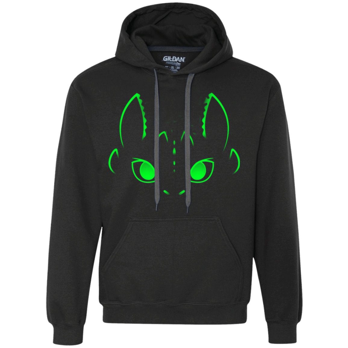 Sweatshirts Black / Small Neon Toothless Premium Fleece Hoodie