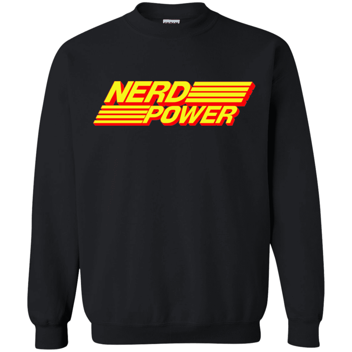 Sweatshirts Black / S Nerd Power Crewneck Sweatshirt