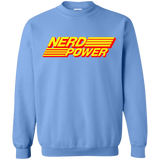 Sweatshirts Carolina Blue / S Nerd Power Crewneck Sweatshirt