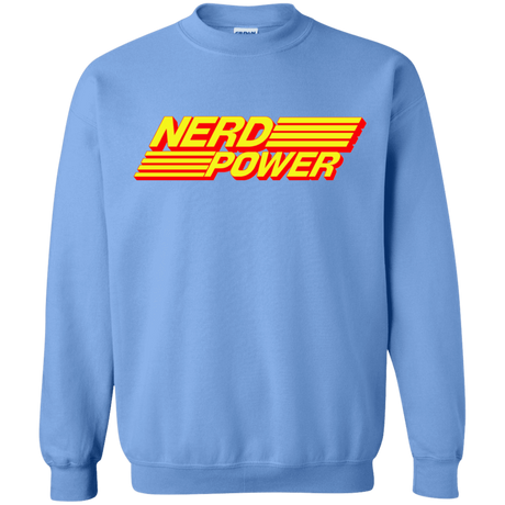 Sweatshirts Carolina Blue / S Nerd Power Crewneck Sweatshirt